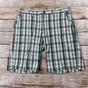 Axis Plaid Golf Shorts Men Size 36 Light Weight Shorts 100% Cotton - Worn Once